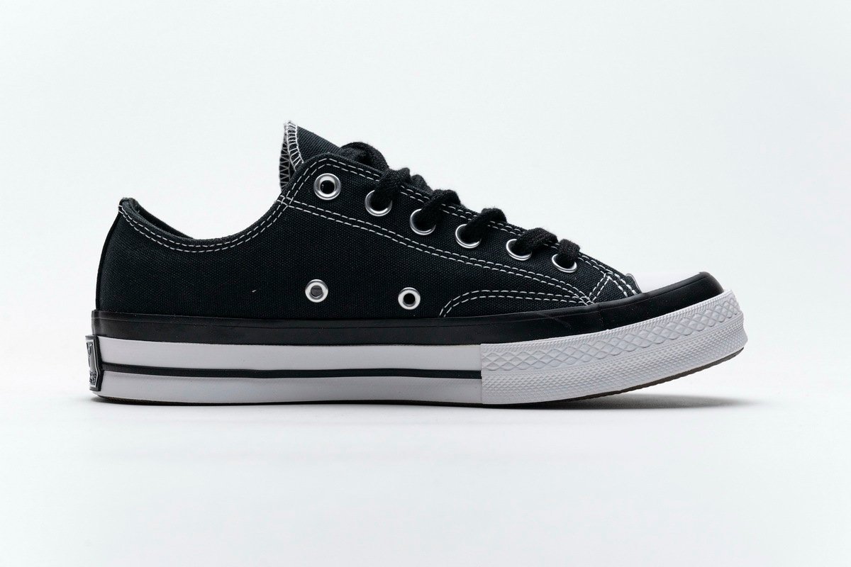 Fragment x Moncler Converse CTAS LIFT OX Black White - Image 2