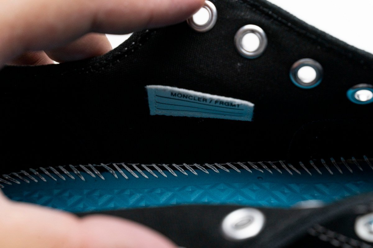 Fragment x Moncler Converse CTAS LIFT OX Black White - Image 9