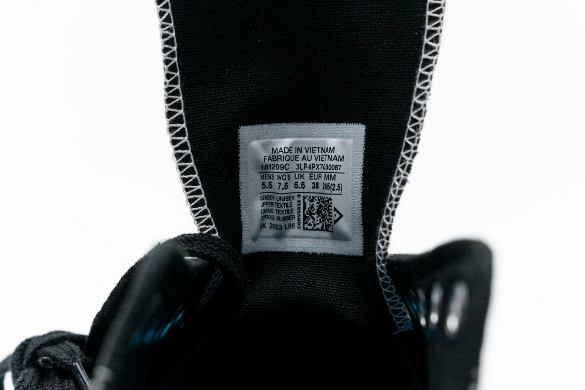 Fragment x Moncler Converse CTAS LIFT OX Black White - Image 10