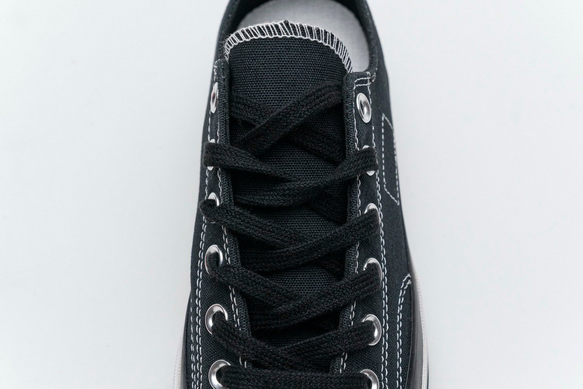 Fragment x Moncler Converse CTAS LIFT OX Black White - Image 11