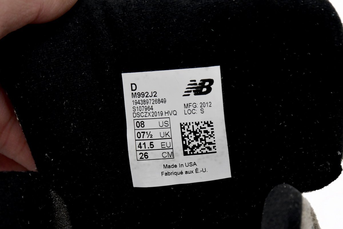 New Balance 992 JJJJound Grey - Image 3