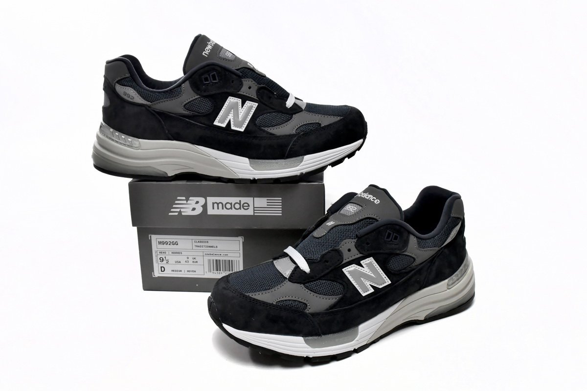 New Balance 992 Navy Grey - Image 14