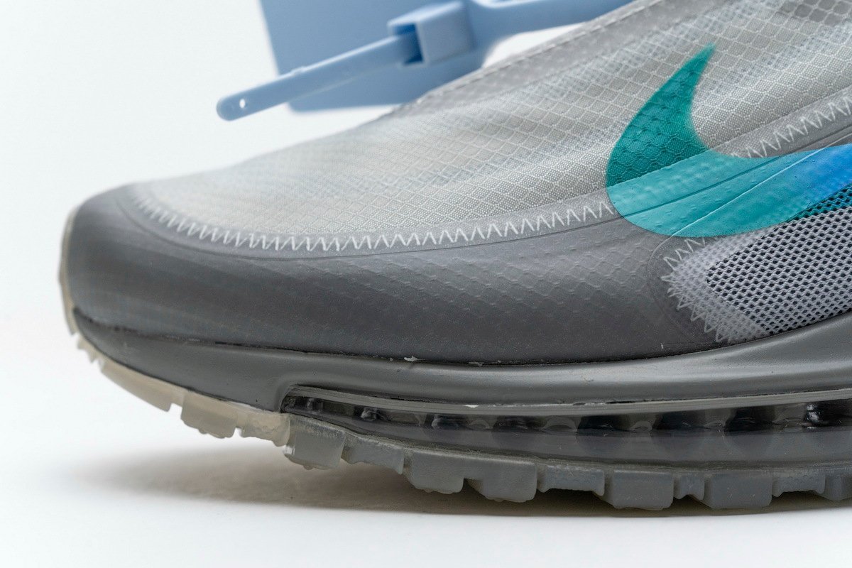 Nike Air Max 97 Off-White Wlolf Grey Menta - Image 7