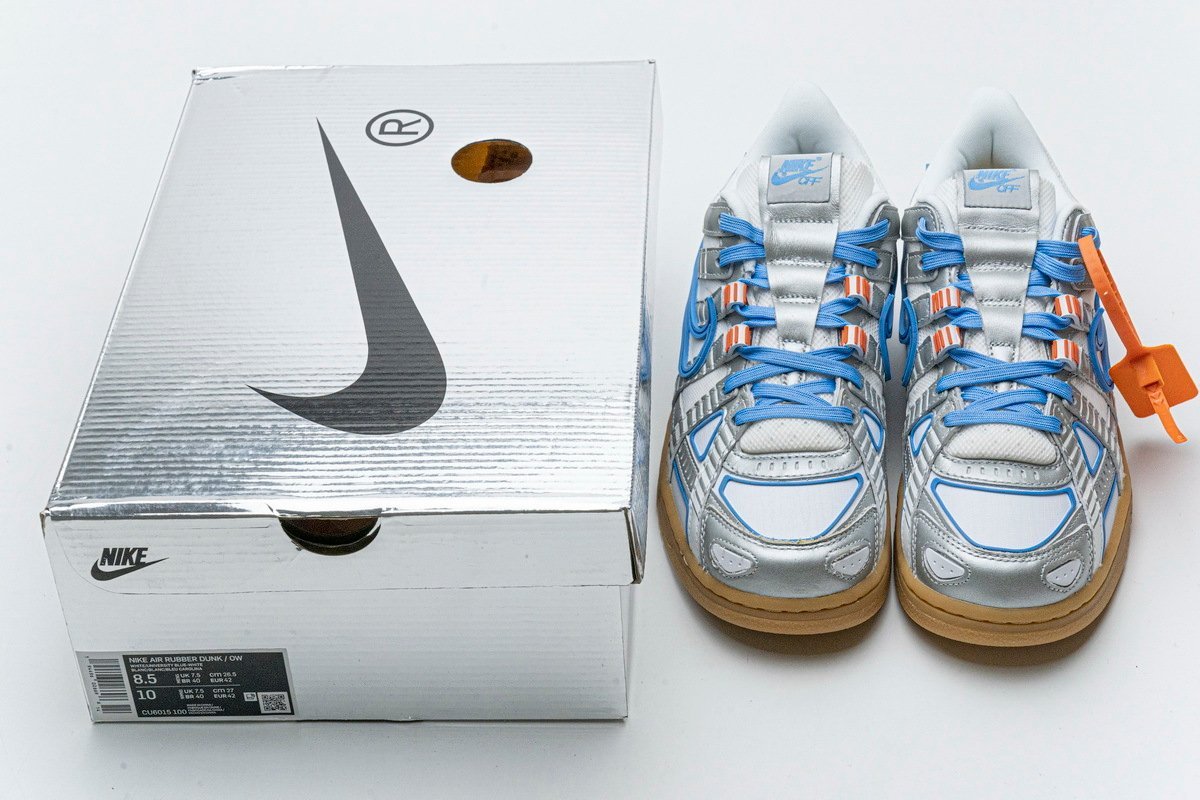 Nike Air Rubber Dunk Off-White University Blue - Image 13