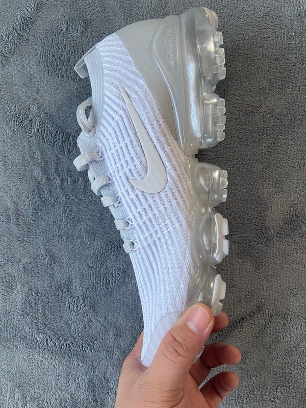 Nike Air VaporMax Flyknit 3 White Pure Platinum - Image 6