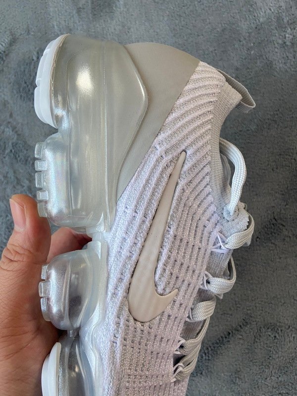 Nike Air VaporMax Flyknit 3 White Pure Platinum - Image 7