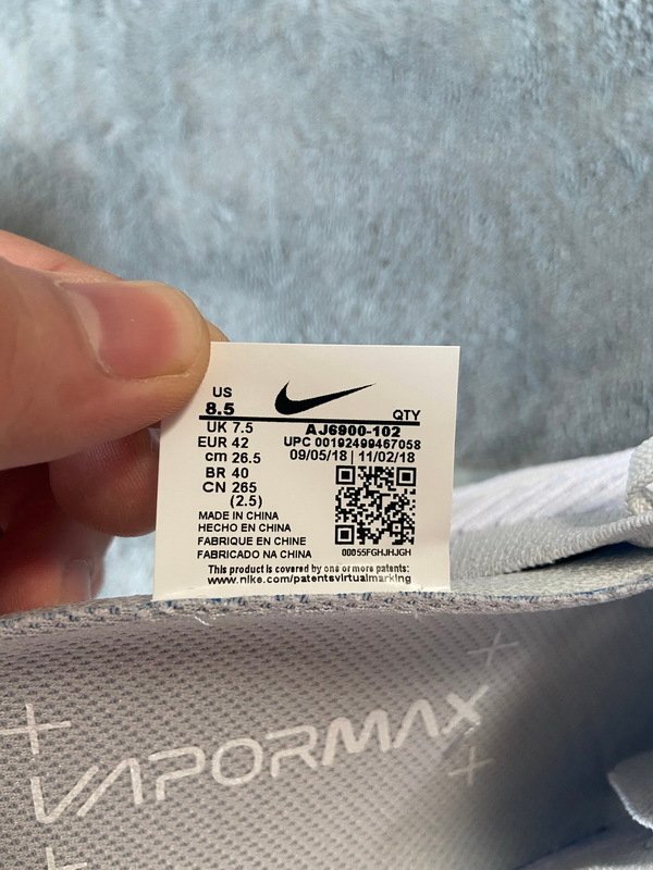 Nike Air VaporMax Flyknit 3 White Pure Platinum - Image 10