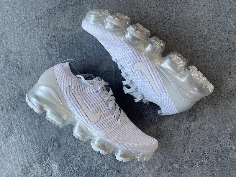 Nike Air VaporMax Flyknit 3 White Pure Platinum - Image 12