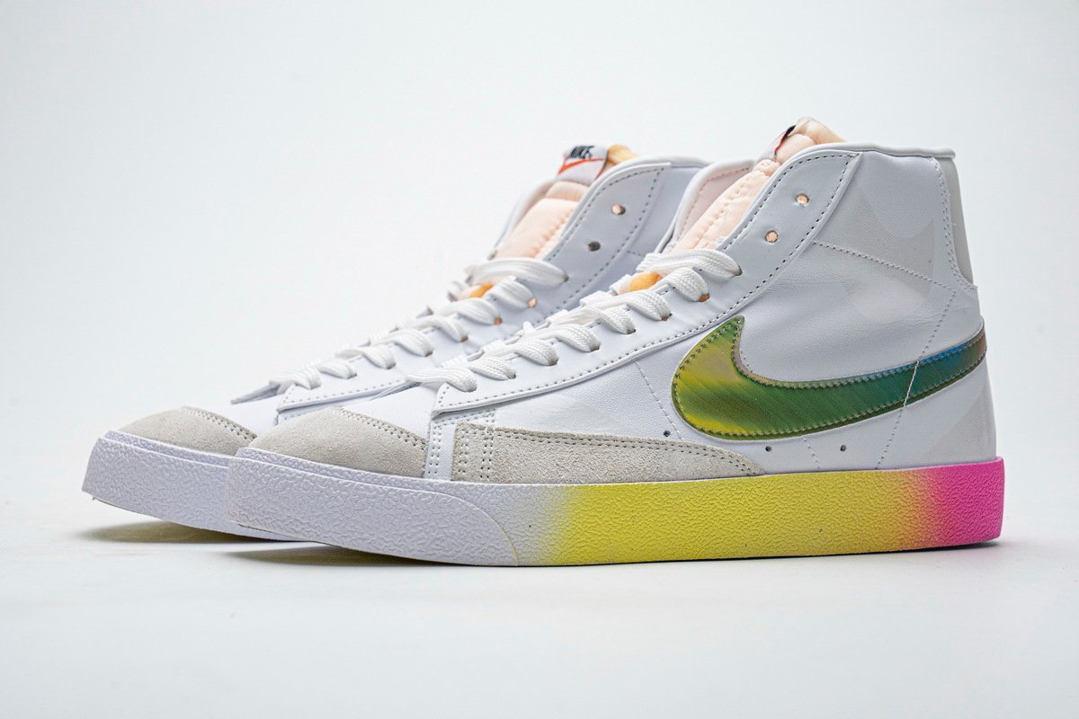 Nike Blazer Mid ?77 Vintage White Bright Cactus - Image 2