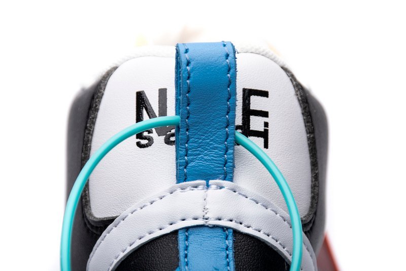 Nike Blazer Mid sacai White Black Legend Blue - Image 5