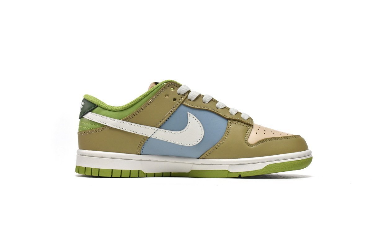 Nike Dunk Low Brown Veail Sail Vivid Green - Image 2