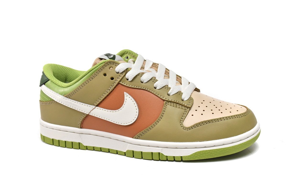 Nike Dunk Low Brown Veail Sail Vivid Green - Image 8