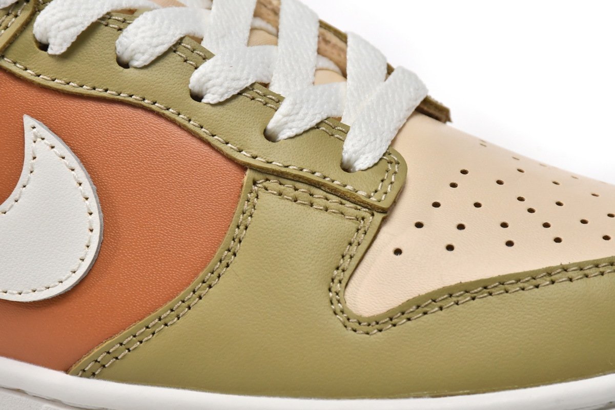 Nike Dunk Low Brown Veail Sail Vivid Green - Image 10