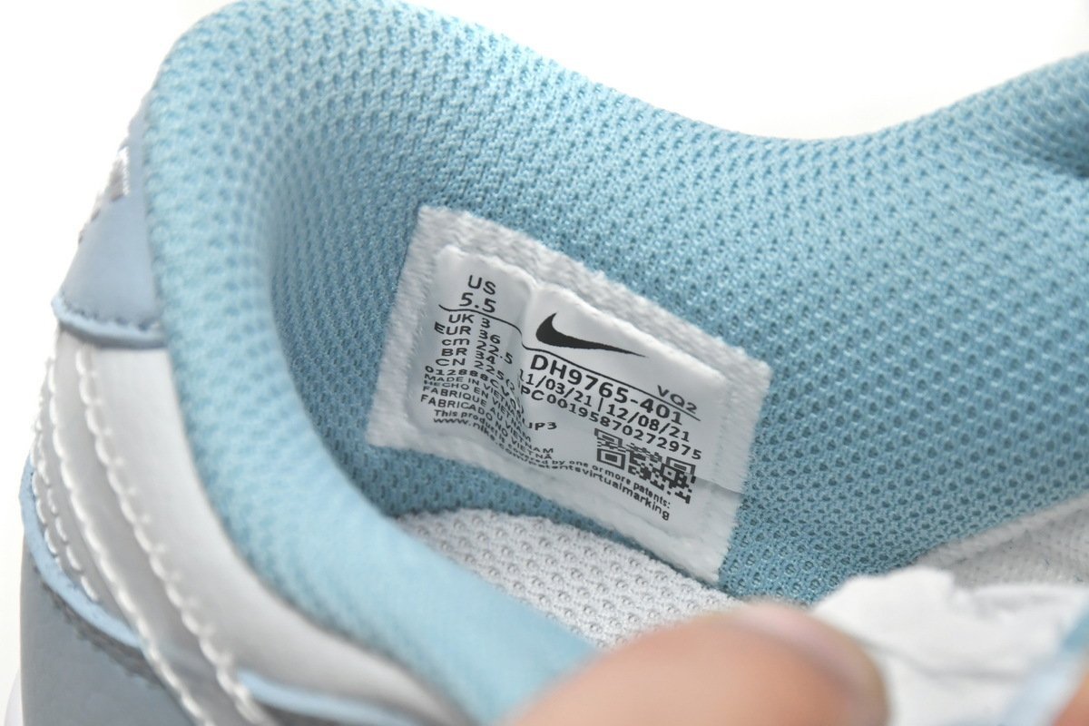 Nike Dunk Low Clear Blue Swoosh - Image 3