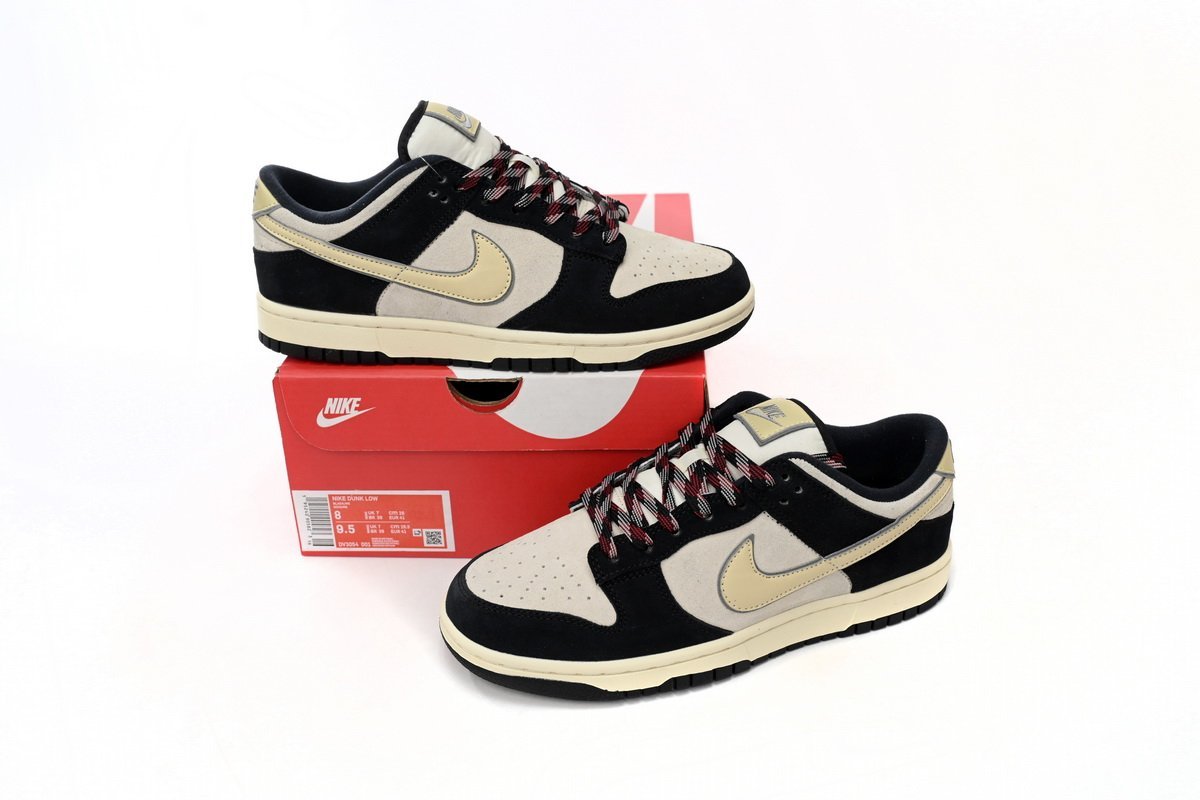 Nike Dunk Low LX Black Suede Team Gold - Image 14