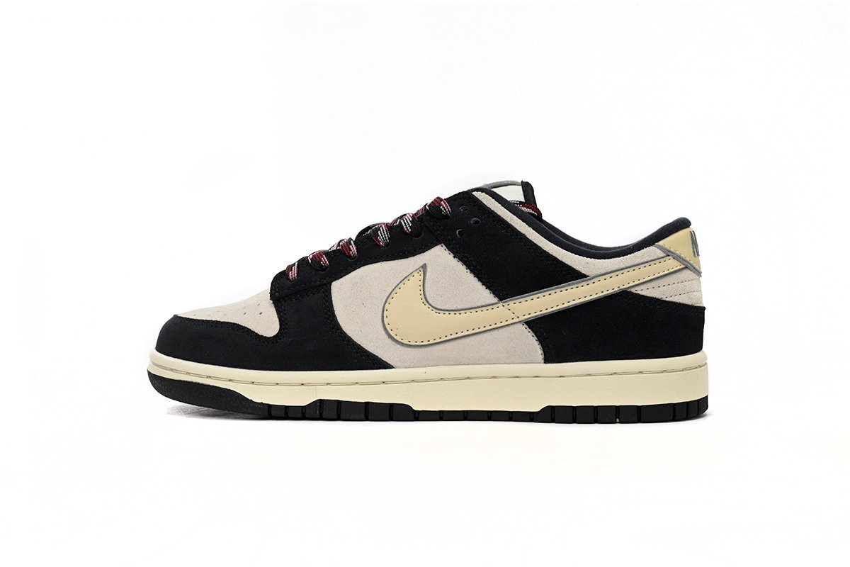 Nike Dunk Low LX Black Suede Team Gold