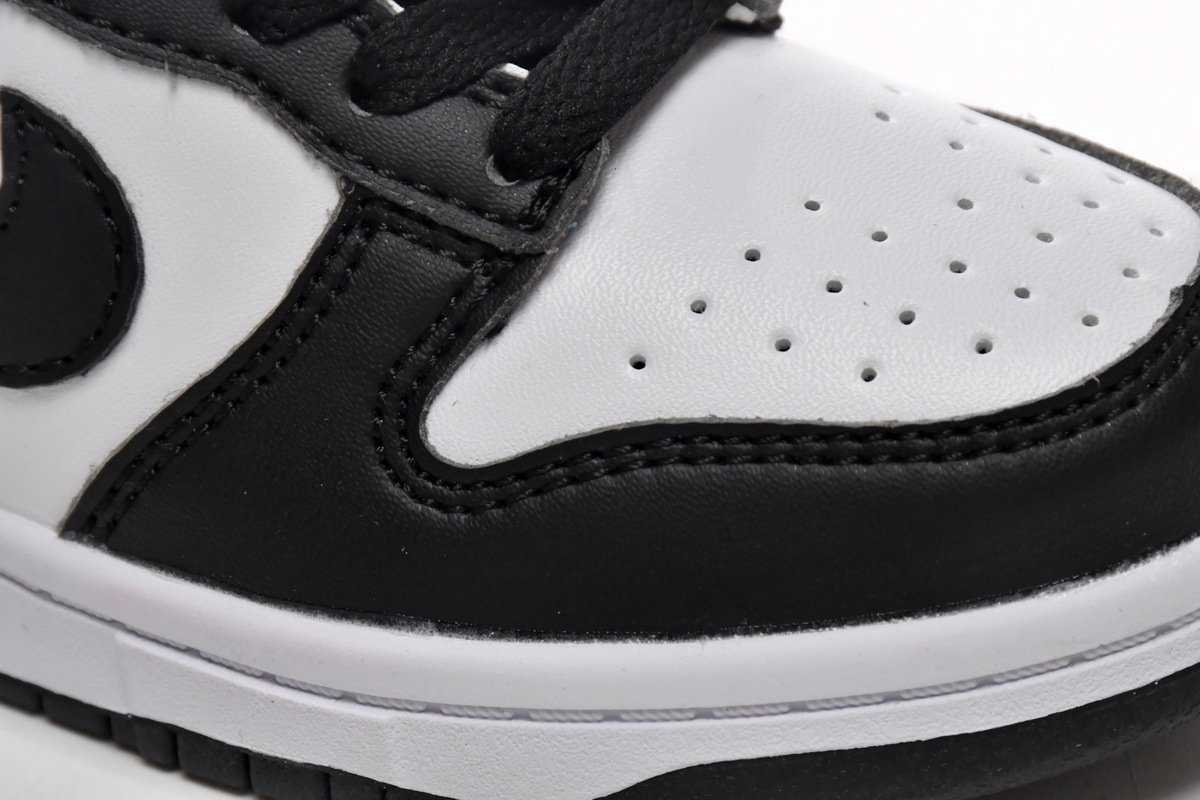 Nike Dunk Low Retro White Black Panda(Kids) - Image 7