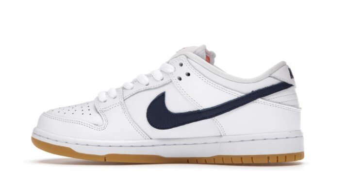 Nike SB Dunk Low Pro Orange Label White Navy