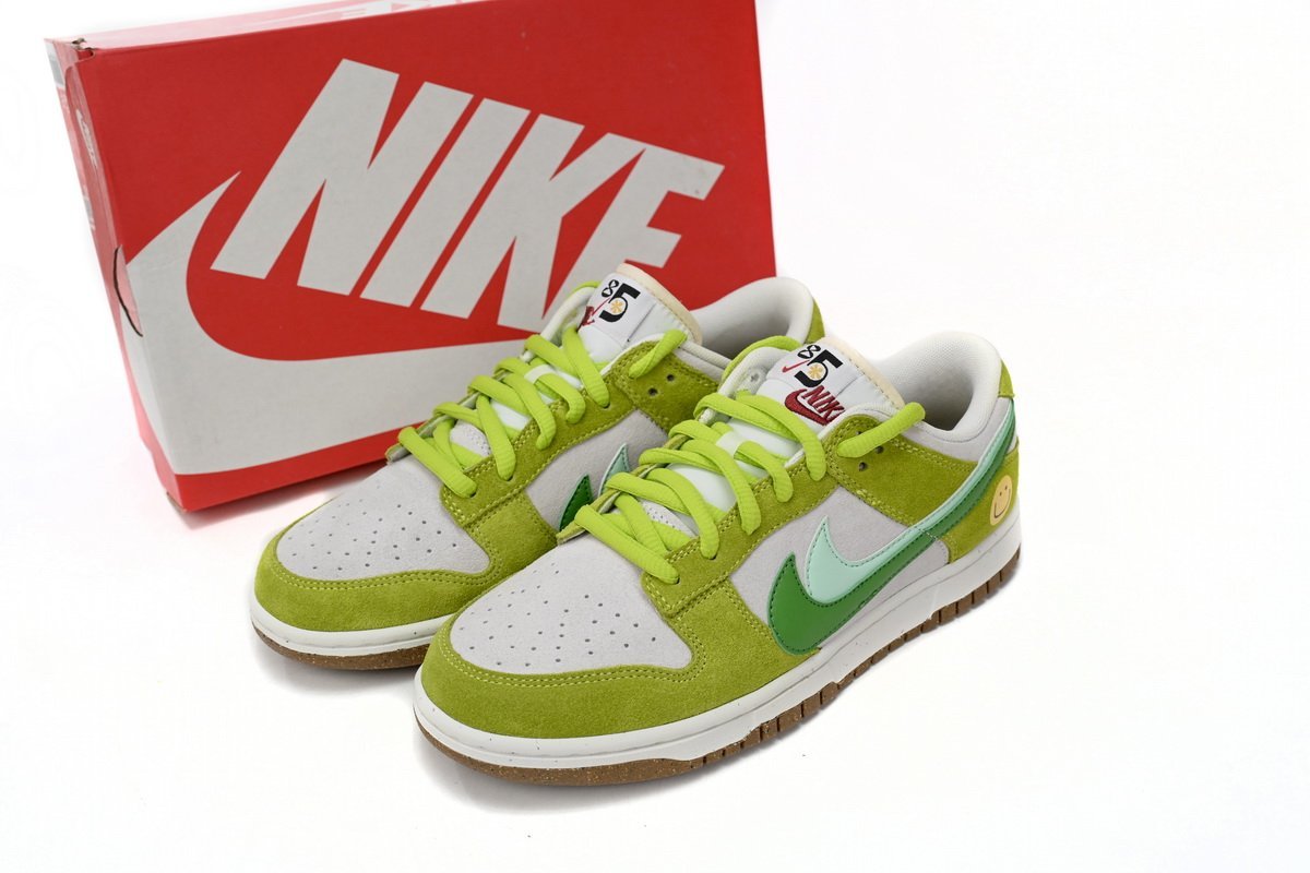 Nk SB Dunk Low ?85? Gray Green Apple Double Hook - Image 14
