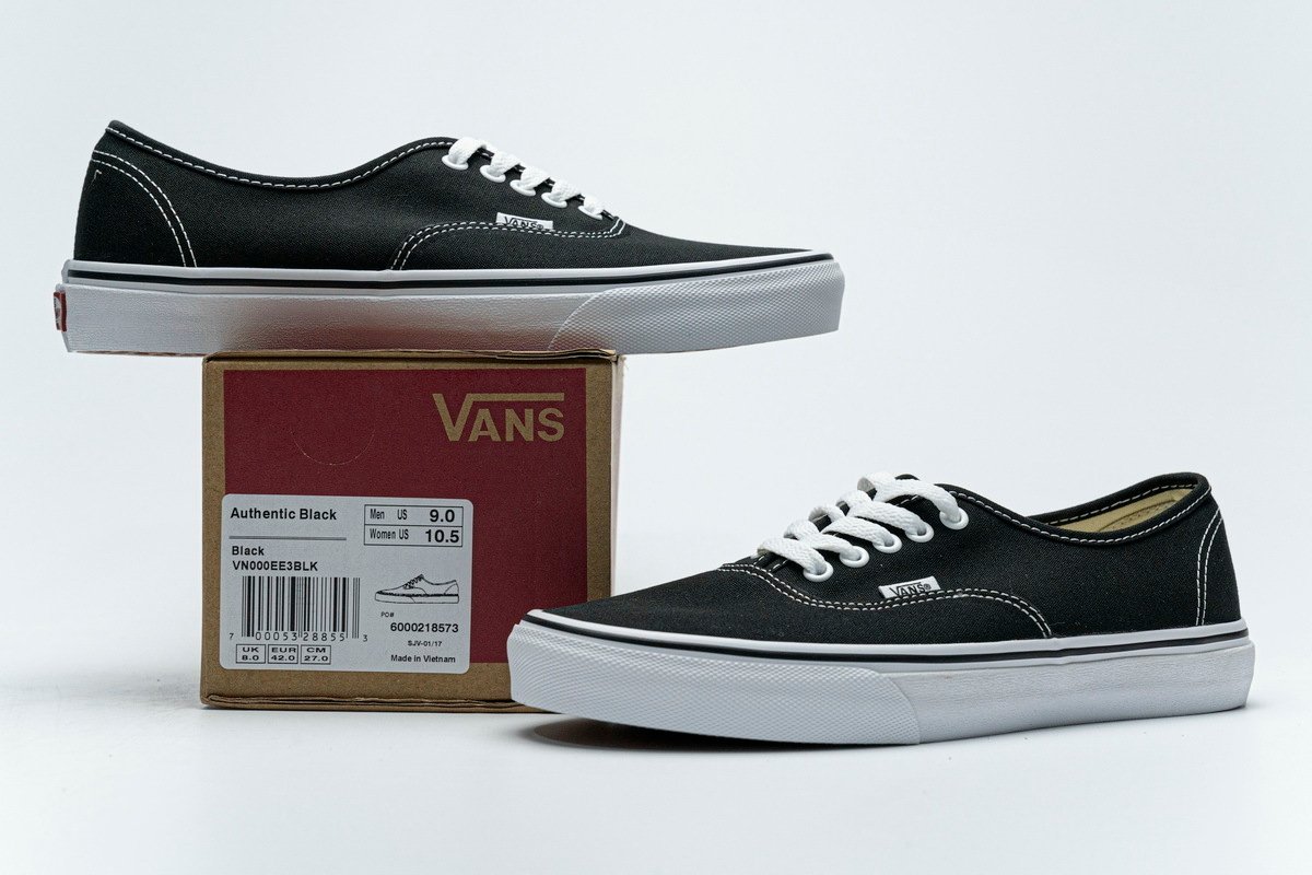 Vans Authentic Black White - Image 15